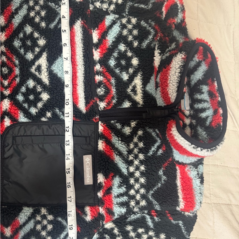 Columbia Fleece Pullover Aztec Pattern Sherpa Jac… - image 6